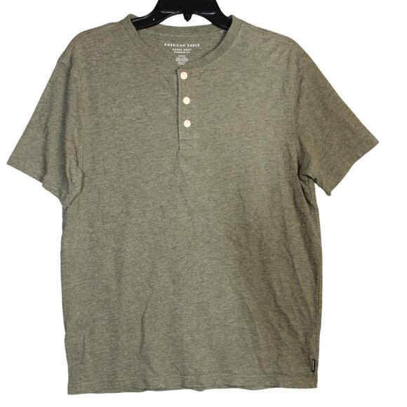 American Eagle Super Soft Standard Fit Mens Size Medium Heathered Green - Picture 1 of 6